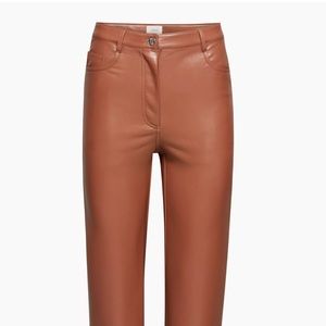 Aritzia Vegan leather, size 10. Worn once, as new